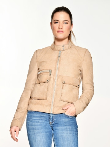 Maze Between-Season Jacket ' Clermont ' in Brown: front