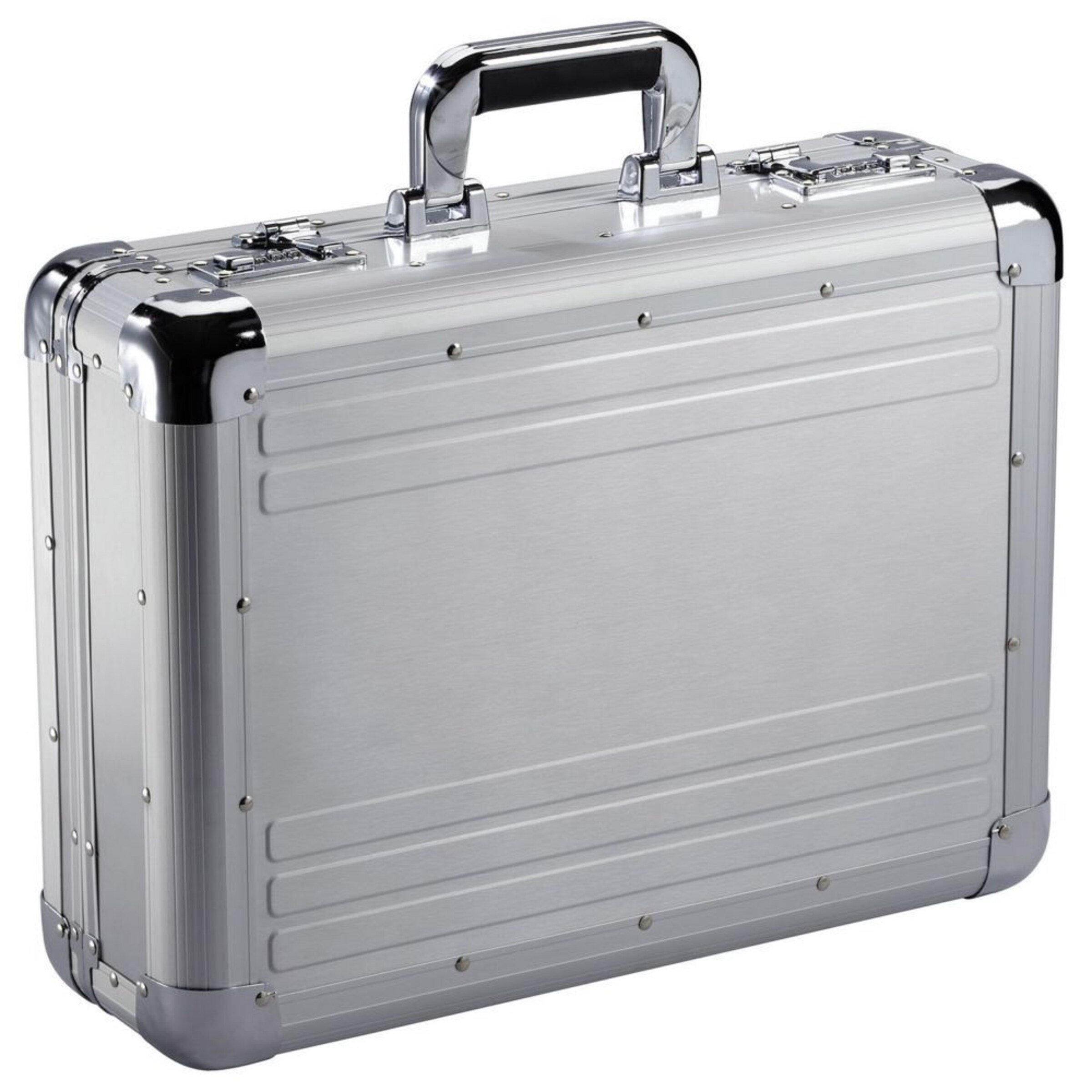 Dermata Aktenkoffer in Silber: Vorderseite