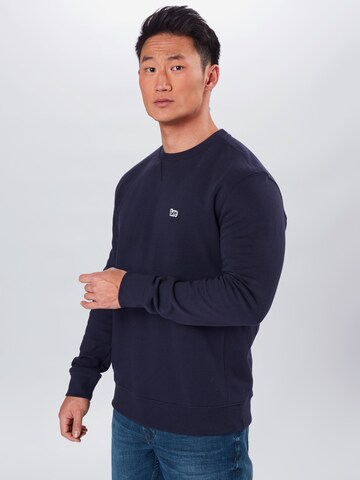 Lee Regular fit Sweatshirt in Blauw: voorkant