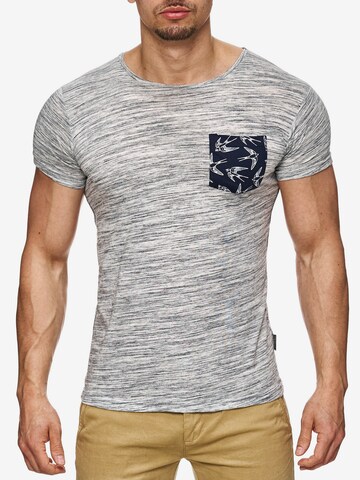 T-Shirt 'Blaine' INDICODE JEANS en gris : devant