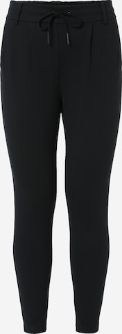 ONLY Slim fit Pleat-Front Pants 'Poptrash' in Black: front