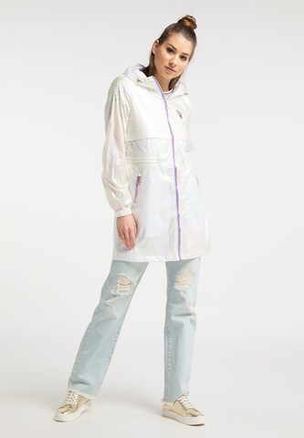 MYMO Between-seasons parka in White: front