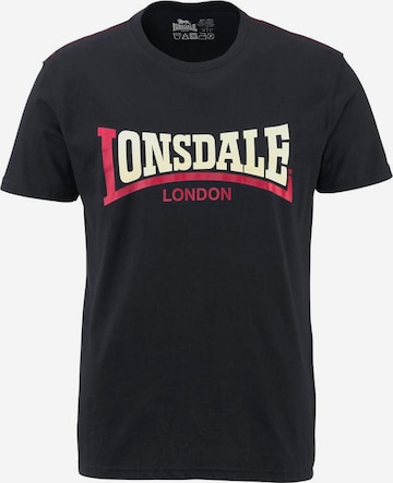 LONSDALE Shirt 'TWO TONE' in Black: front