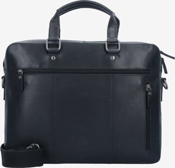 LEONHARD HEYDEN Document Bag 'Dakota' in Black: front