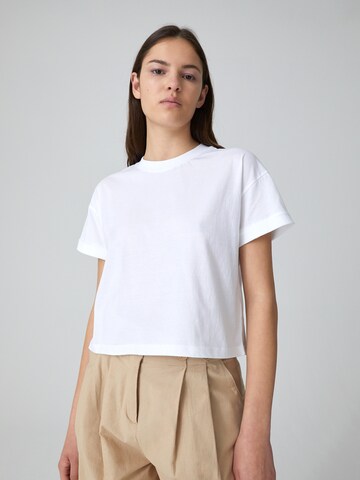 EDITED Μπλουζάκι 'Selena' σε λευκό: μπροστά
