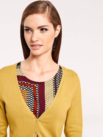 Cardigan heine en jaune