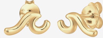 Boucles d'oreilles 'Wellen' ELLI en or : devant