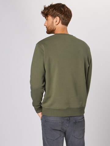 ALPHA INDUSTRIES Sweatshirt in Green: back