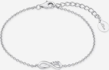 s.Oliver Silberarmband 'Infinity/Unendlichkeit' in Silber: predná strana