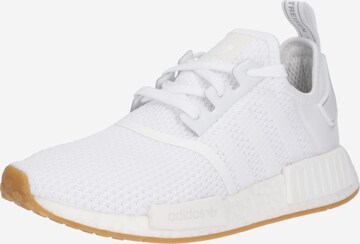 ADIDAS ORIGINALS Sneakers low 'NMD R1' i hvit: forside