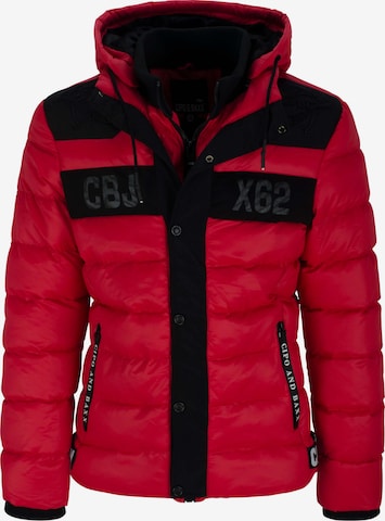 CIPO & BAXX Steppjacke mit Kapuze in Rot: predná strana