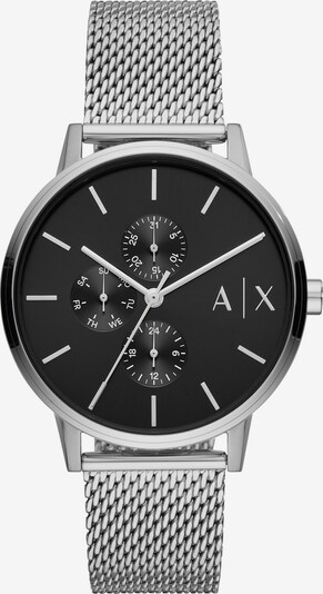 Emporio Armani Uhr in schwarz / silber, Produktansicht