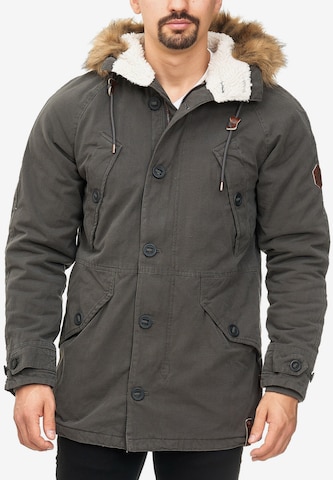 INDICODE JEANS Parka 'Fann' in Grau