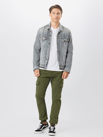 ALPHA INDUSTRIES Tapered Cargo nadrágok 'Spark' - zöld