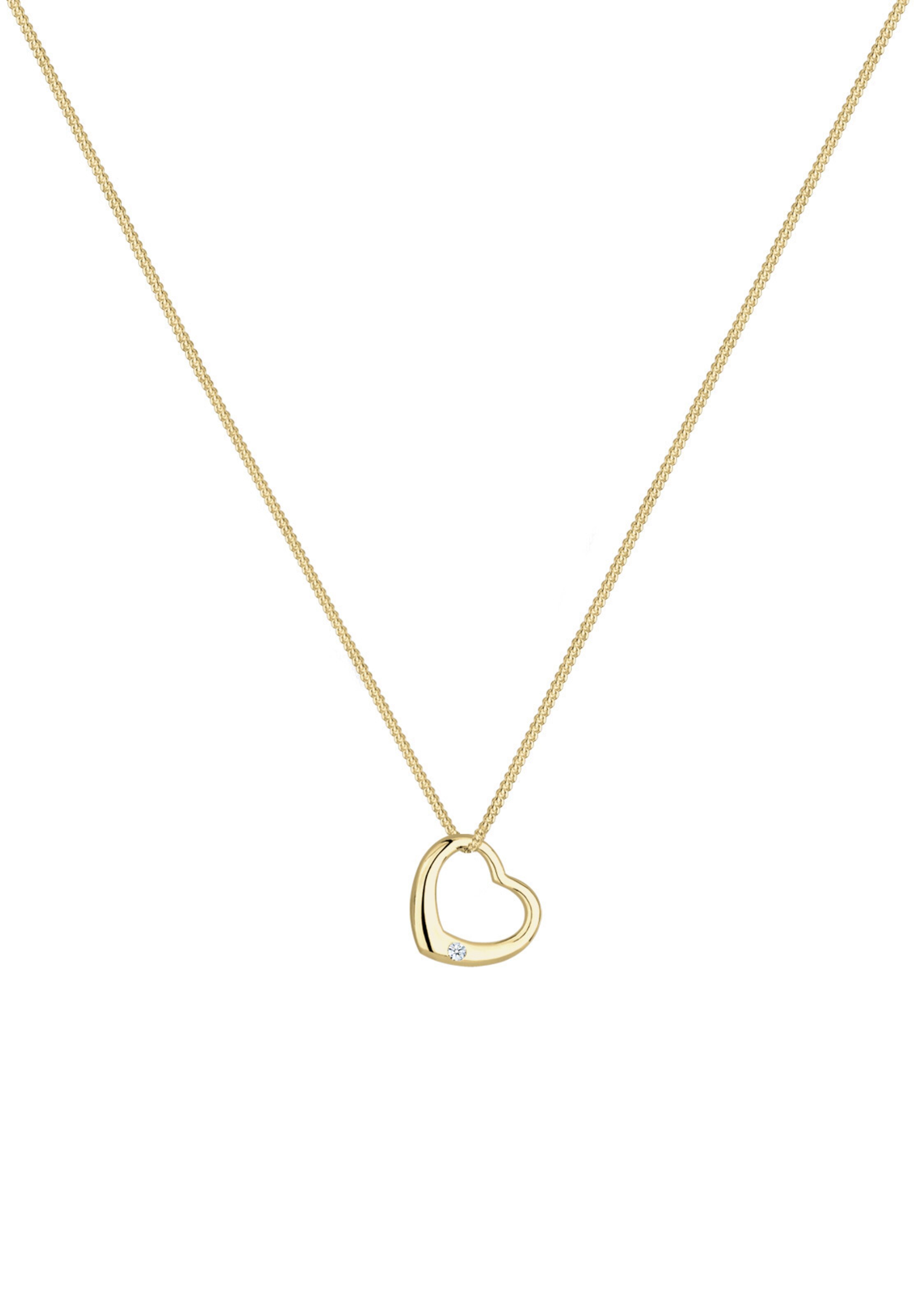 Elli DIAMONDS Kette 'Herz' in Gold