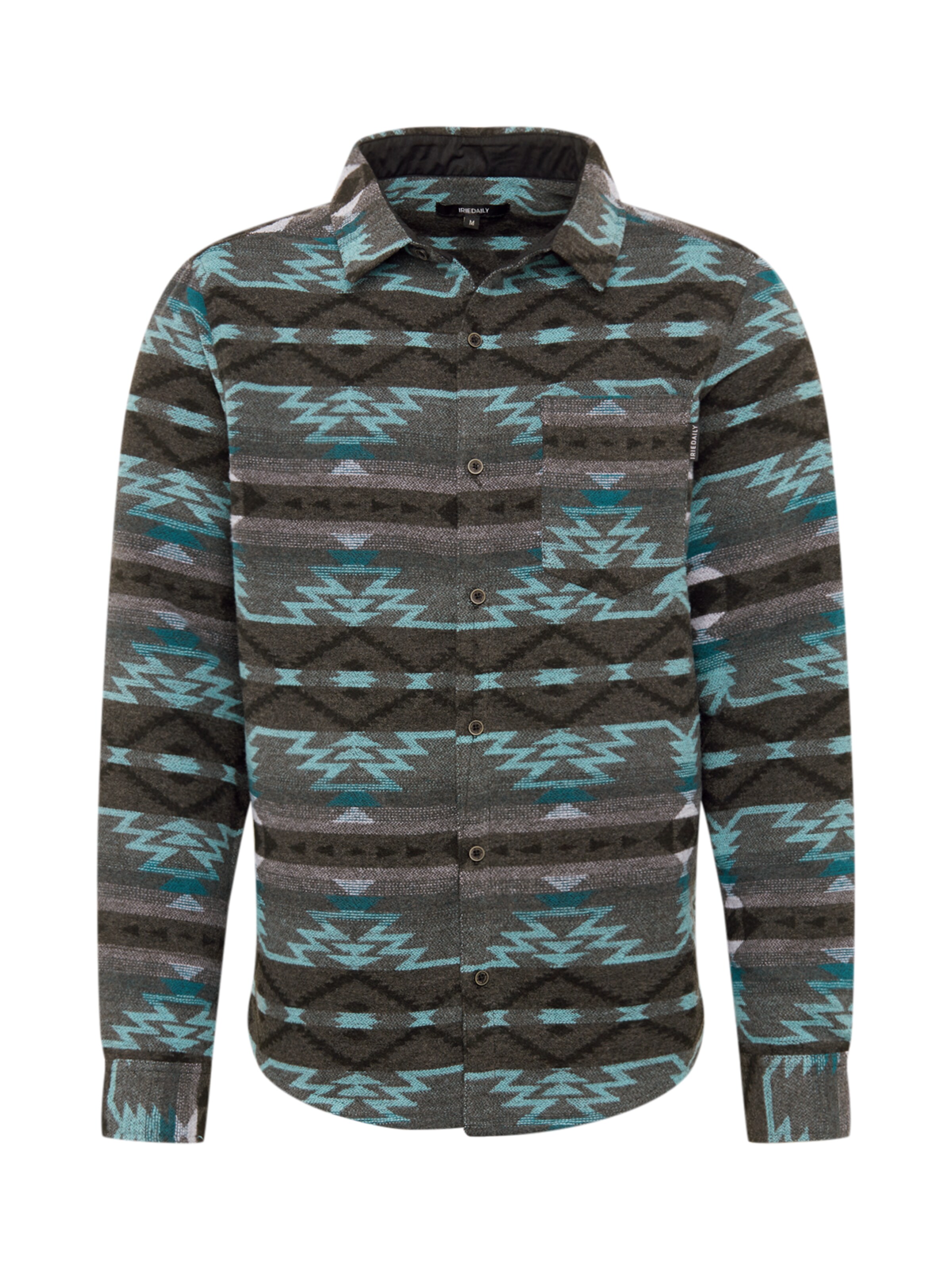 Iriedaily - Overhemd 'Santania' in de kleur Turquoise