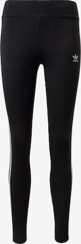 Leggings 'Adicolor' de la ADIDAS ORIGINALS pe negru: față