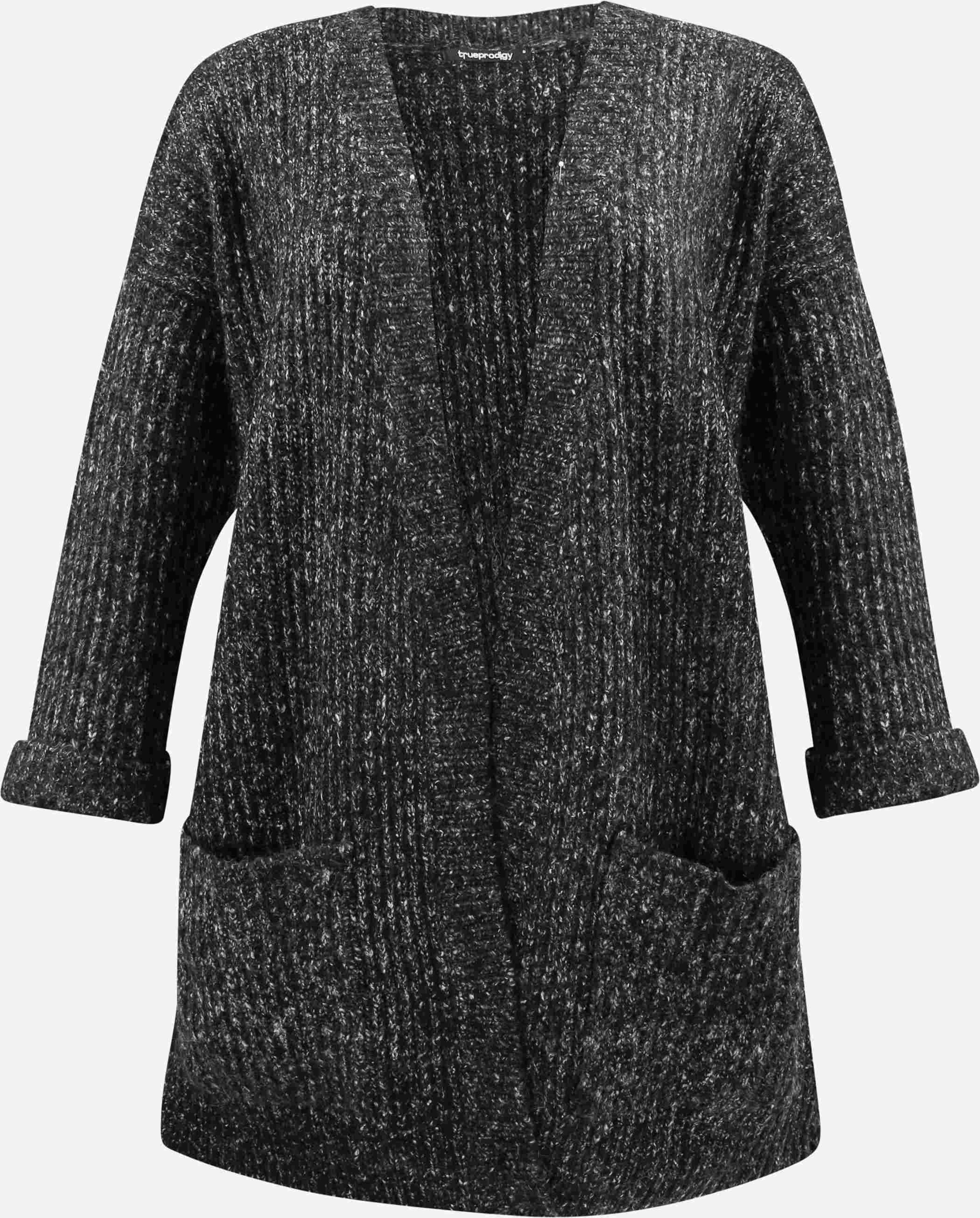 trueprodigy - Gebreid vest 'Pia' in de kleur Zwart