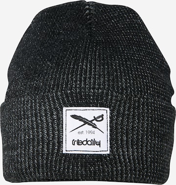 Iriedaily - Gorros 'Smurpher Heavy' em preto: frente