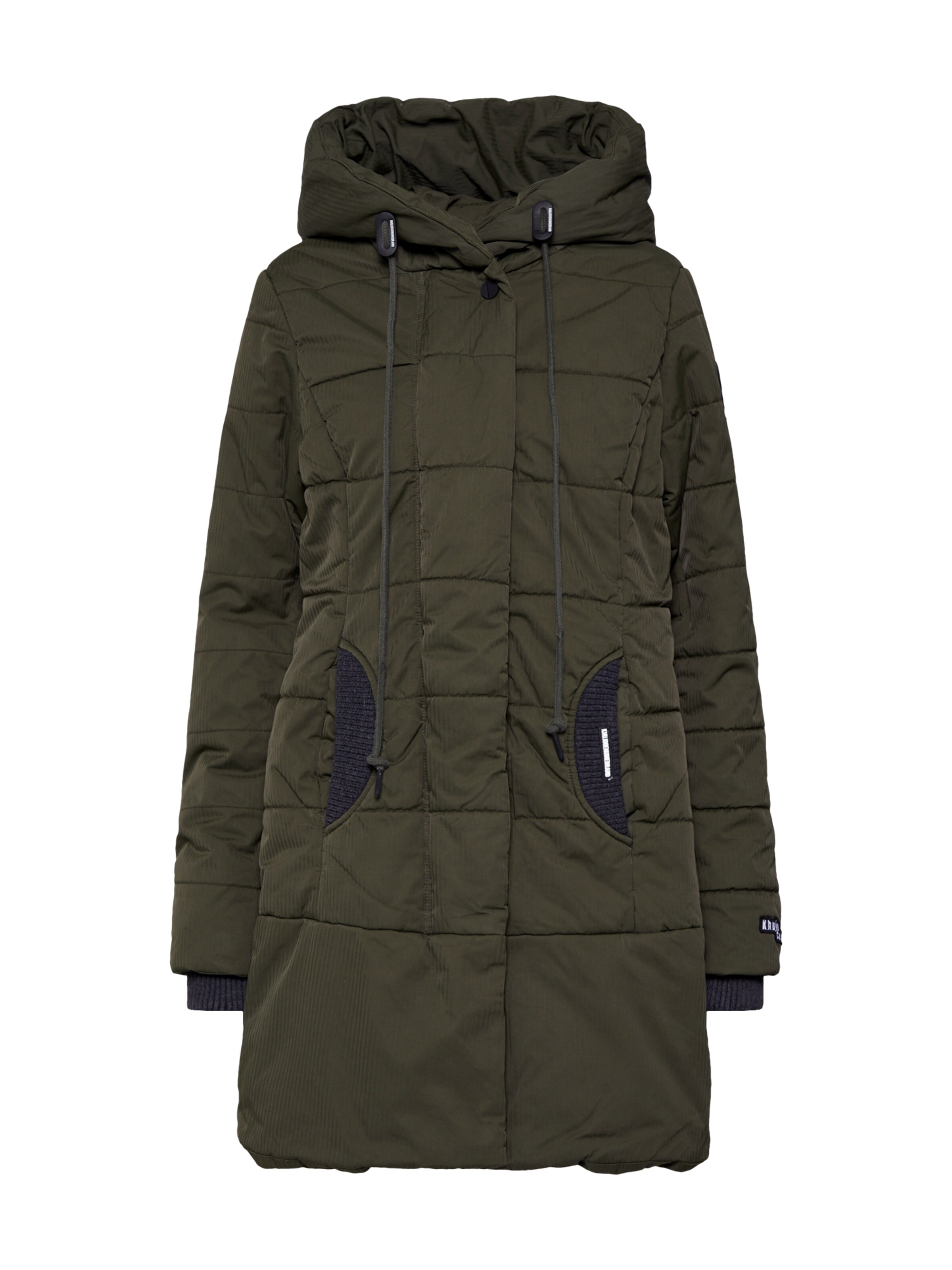 khujo - Wintermantel 'SHERMA' in de kleur Donkergroen