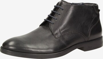 SIOUX Lace-Up Boots in Black: front