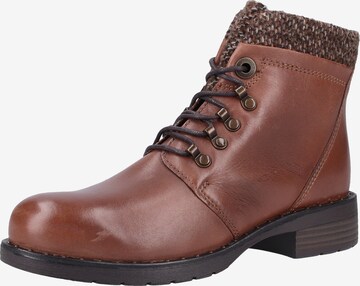 Bottines à lacets MARCO TOZZI en marron : devant