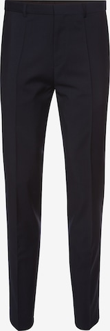 HUGO Red Slim fit Pleated Pants 'Hartley' in Blue: front