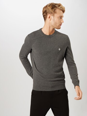 Regular fit Pullover di TIMBERLAND in grigio: frontale