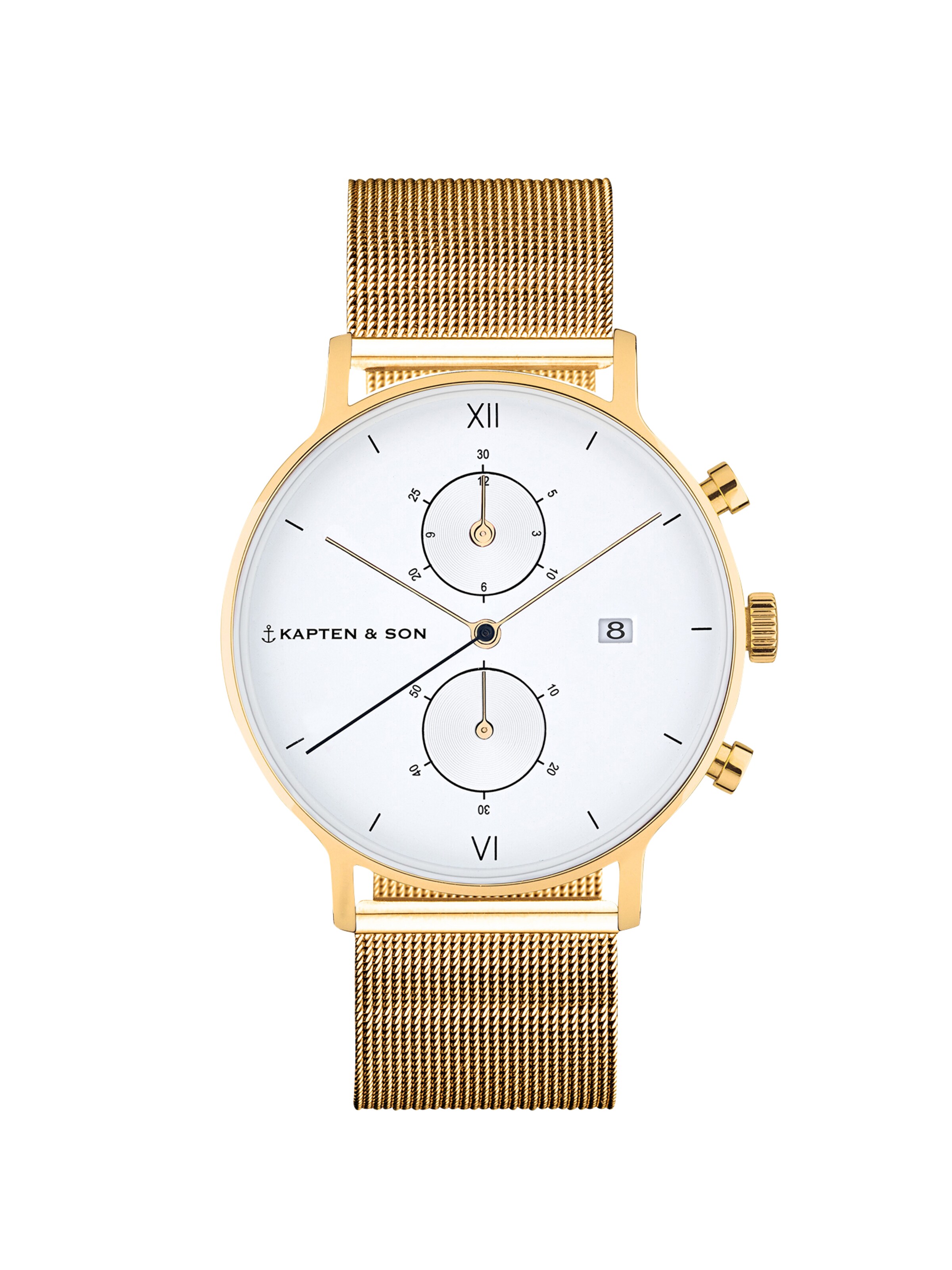Watch Kapten And Son Chrono Gold Mesh Kapten And Son Chrono Small