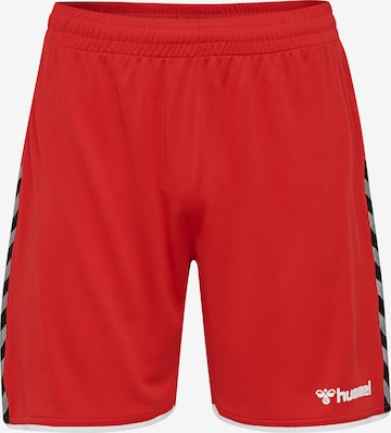 Hummel Workout Pants in Red: front