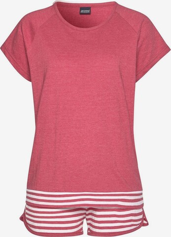 ARIZONA Short Pajama Set in Red: front