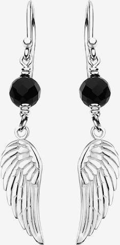 Boucles d'oreilles 'Flügel' Nenalina en argent : devant