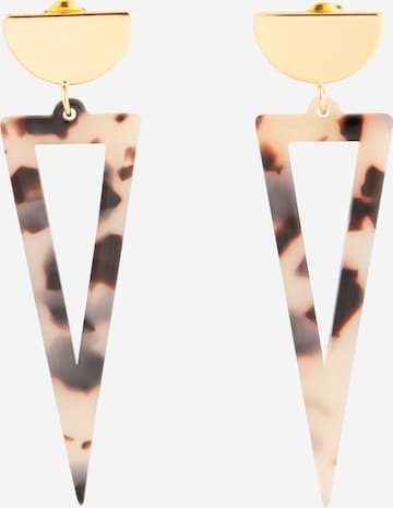 Fräulein Wunder Earrings 'Agnes' in Beige: front