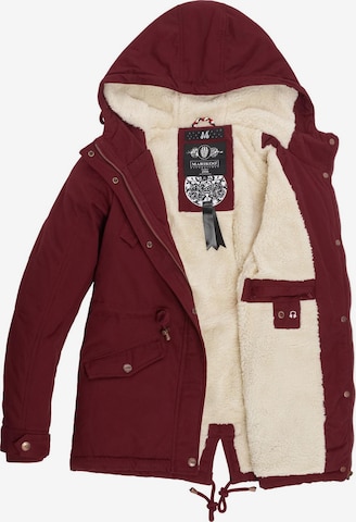 MARIKOO Winterparka 'Manolya' in Rot