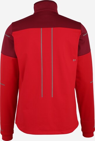 Veste de sport 'Lite-Show' ASICS en rouge : derrière