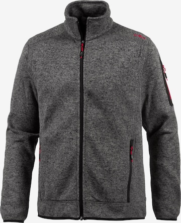 CMP Regular fit Athletic Fleece Jacket in Grey: front