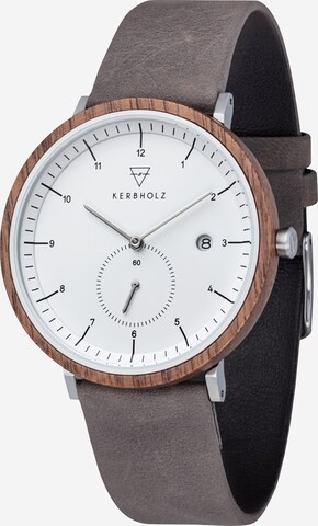 Kerbholz Analog Watch 'Anton' in Grey: front