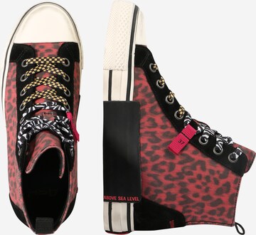 Sneaker alta 'Genial Punk' di ASH in rosso