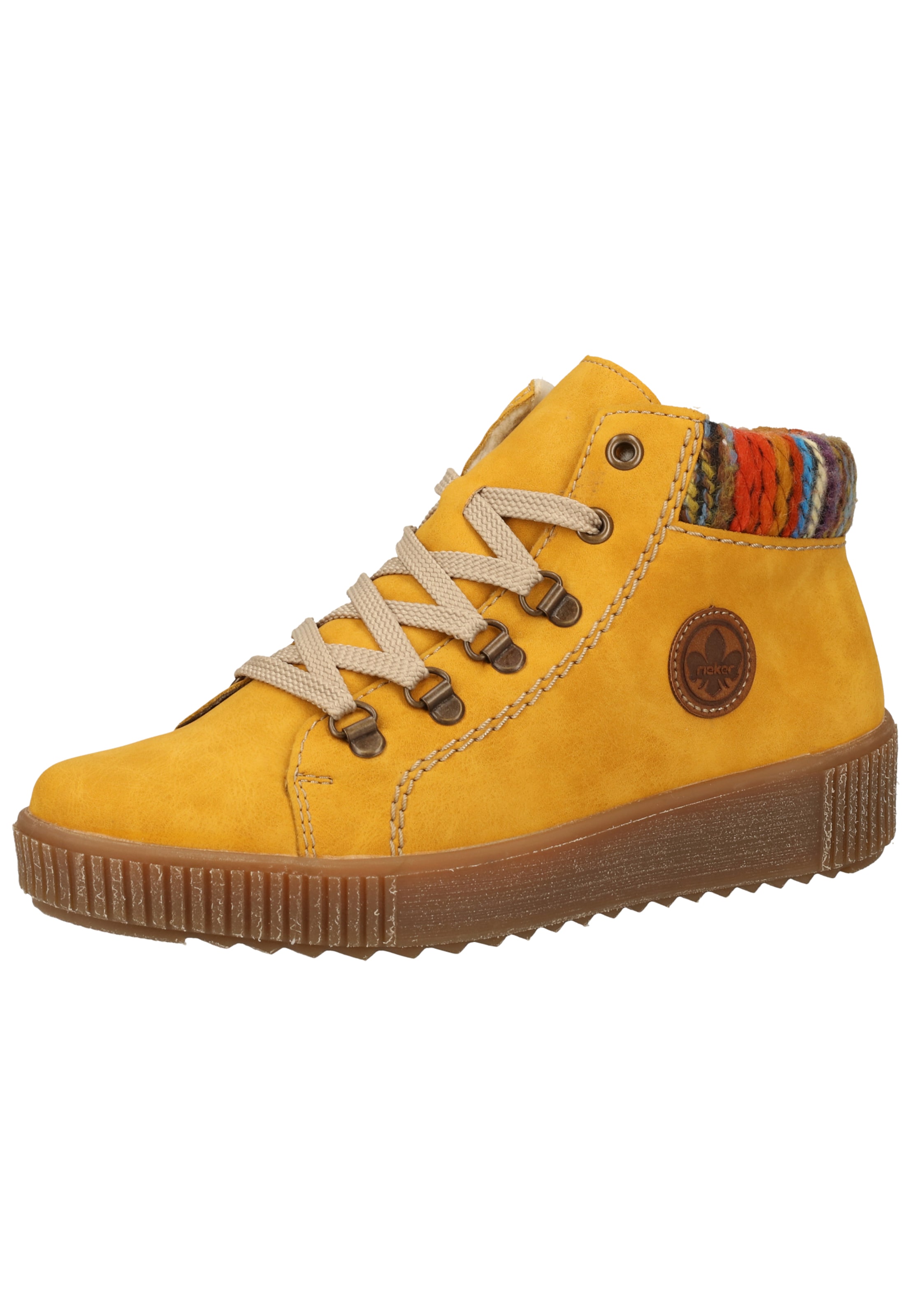 RIEKER - Sneakers hoog in de kleur Goudgeel