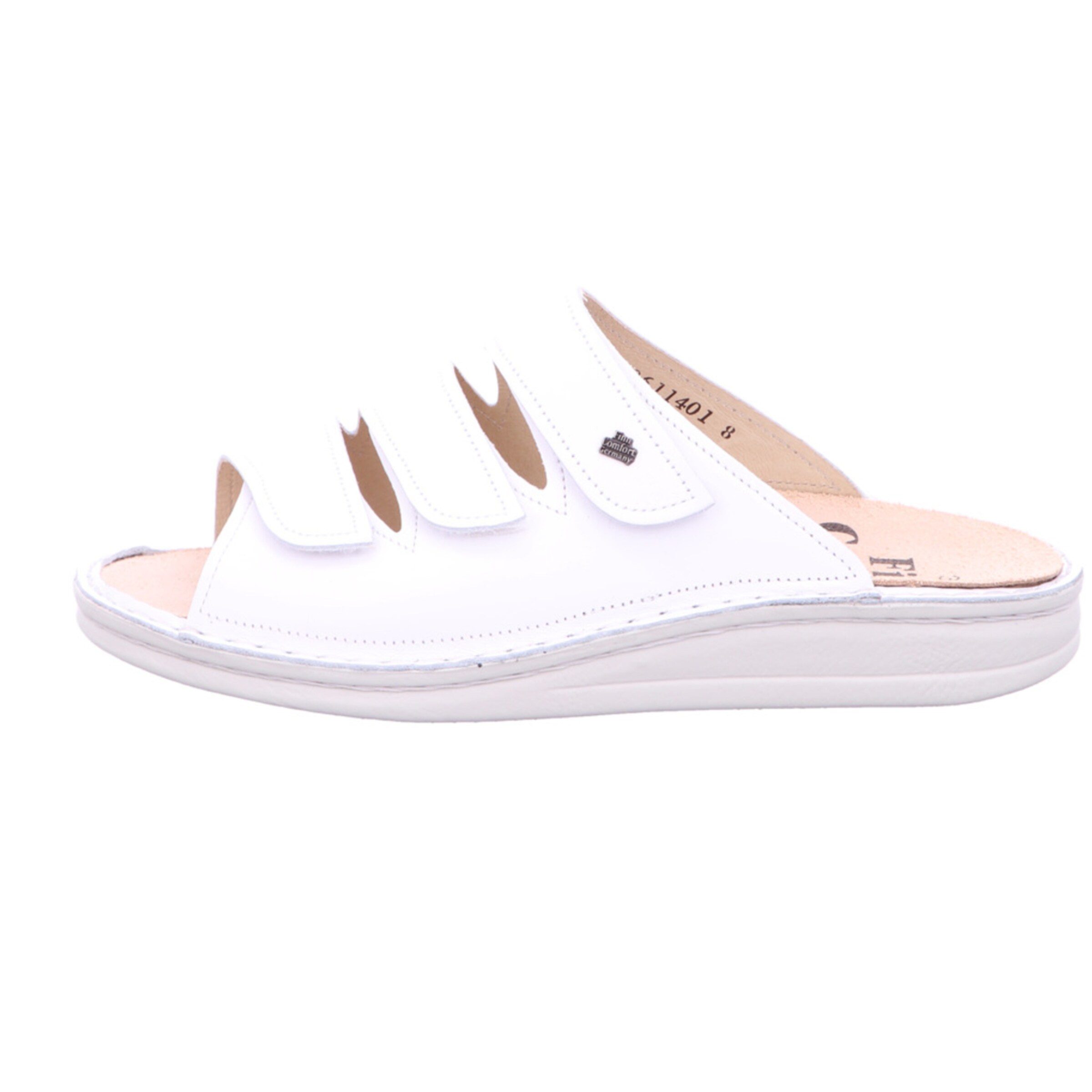 Finn Comfort Mule 'Korfu' in White: front