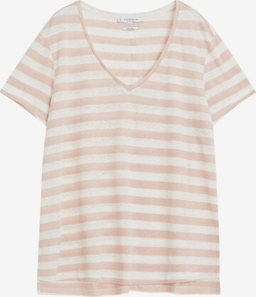 MANGO T-shirt 'Silvery' i rosa: framsida