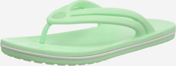 Crocs T-Bar Sandals 'Crocband' in Green: front