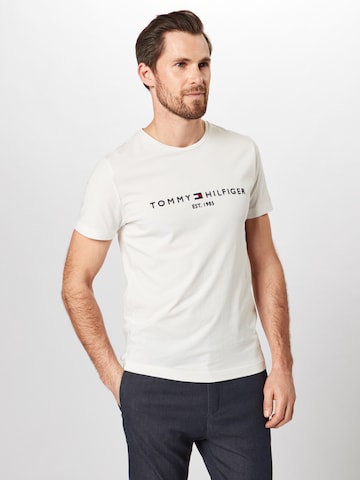 TOMMY HILFIGER Regularny krój Koszulka w kolorze biały