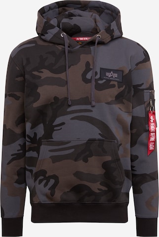 ALPHA INDUSTRIES Sweatshirt in Grijs: voorkant