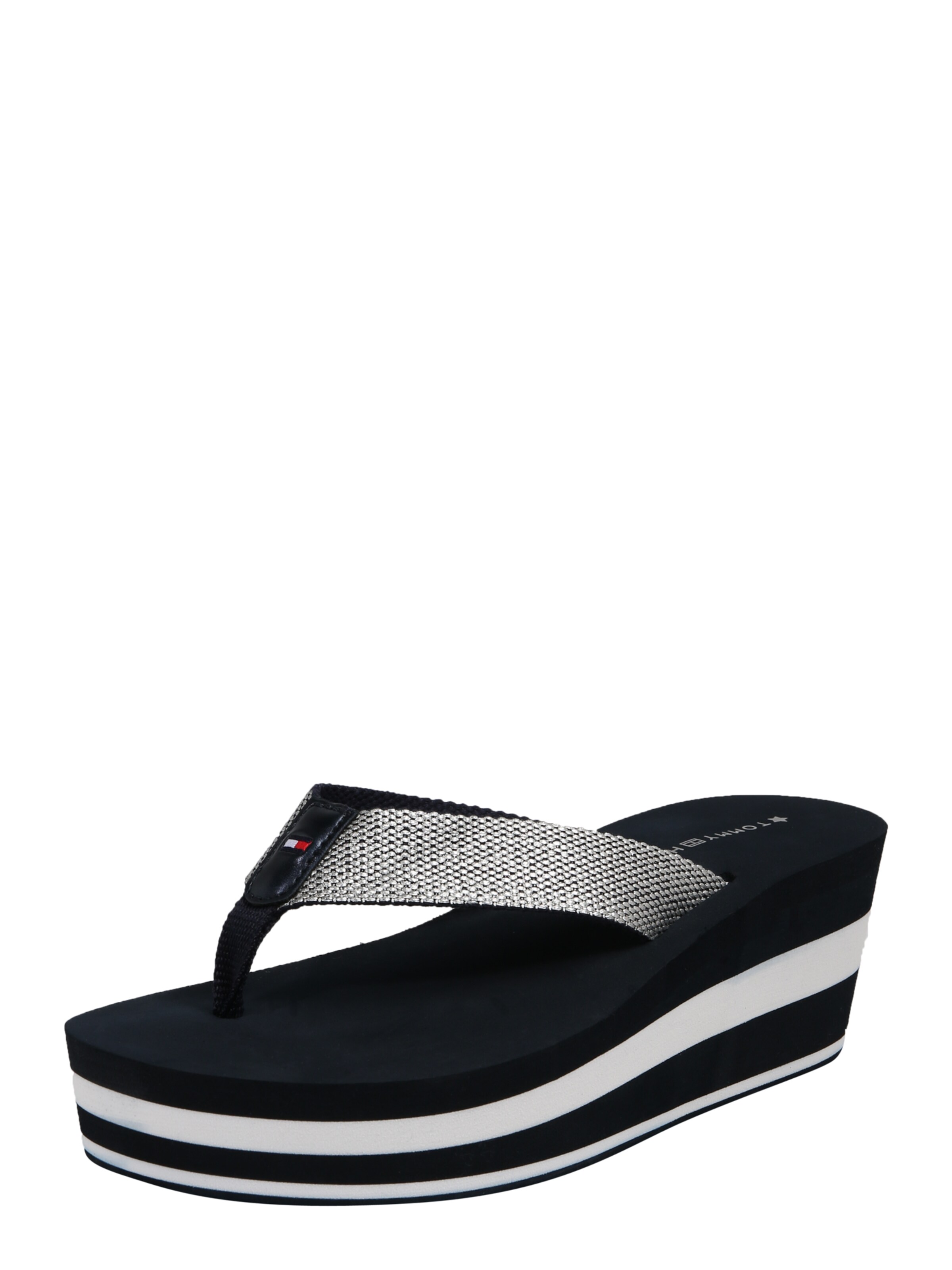 TOMMY HILFIGER - Teenslipper in de kleur Nachtblauw