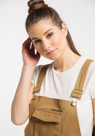 MYMO Dungaree skirt in Brown