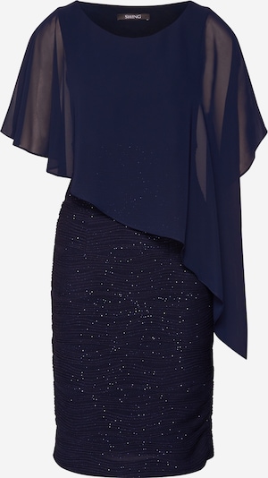 Kokteilinė suknelė iš SWING, spalva – tamsiai mėlyna jūros spalva, Prekių apžvalga