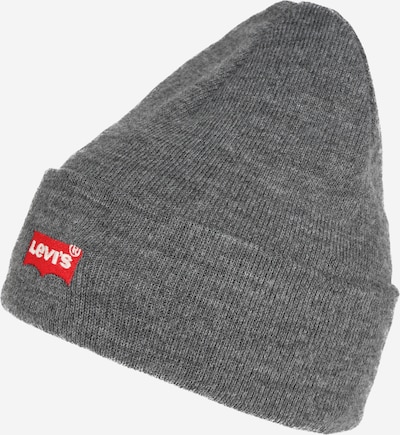LEVI'S ® Mütze in dunkelgrau / rot / weiß, Produktansicht