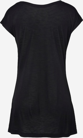 LASCANA Strandshirt in Schwarz