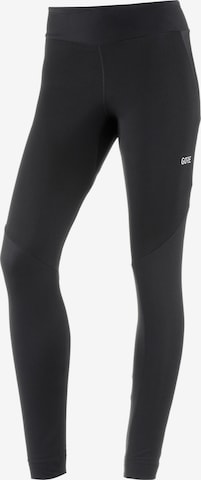 GORE WEAR Slim fit Workout Pants 'Partial' in Black: front